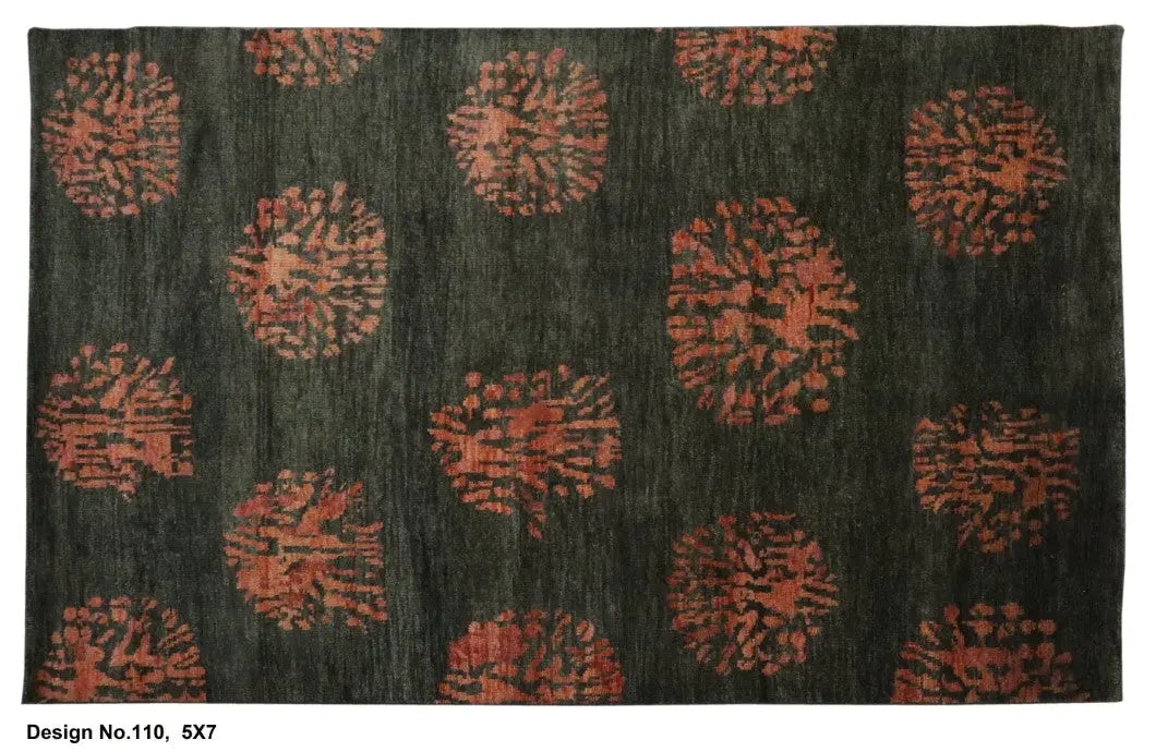 Hand knotted Indian Modern Rug 5'0" x 7'0" ABC Rugs Kilims